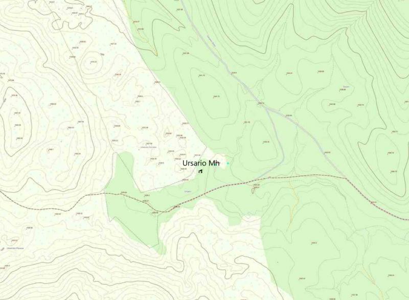 Menhir de Ursario en el Mapa (SITNA)