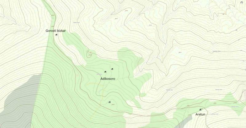 Situación de Adikosoro en el mapa (SITNA)