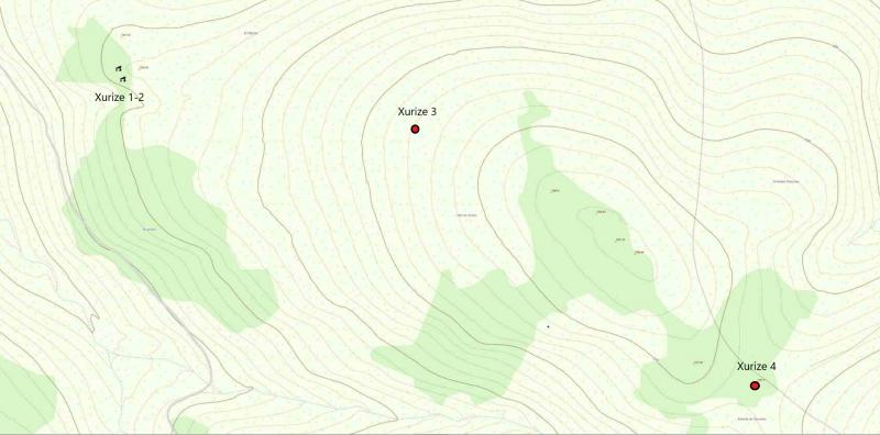 SituaciÃ³n en el mapa de Xurize 4 (SITNA)