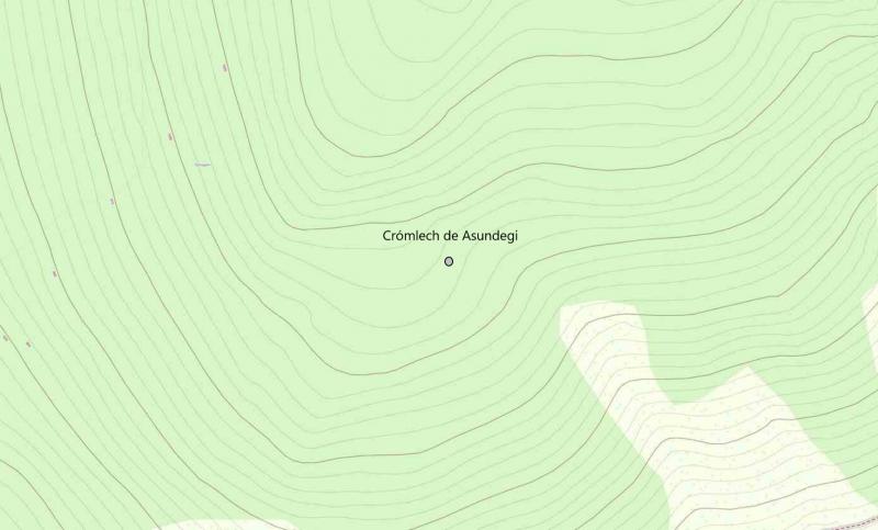 Situación del crómlech en el mapa (SITNA)