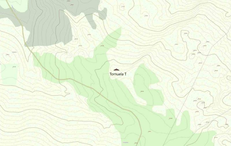 Túmulo de Tornuela en el mapa (SITNA)