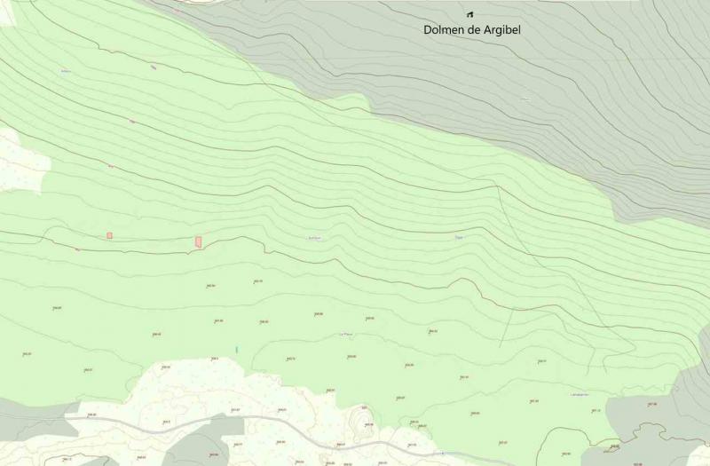 Dolmen Argibel en el Mapa (SITNA)
