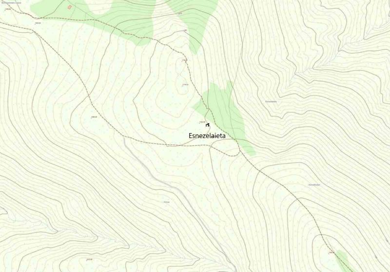 Situación del dolmen en el mapa (SITNA)